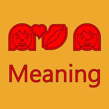 Kiss Woman Woman Emoji Meaning