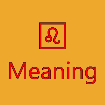 Leo Emoji Meaning