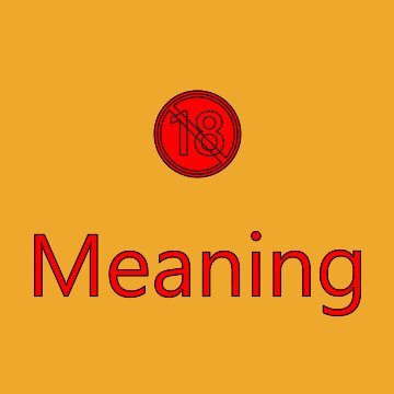 No One Under Eighteen Emoji Meaning
