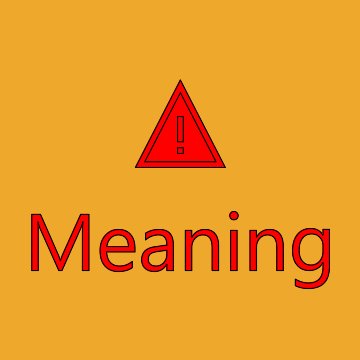 Warning Emoji Meaning